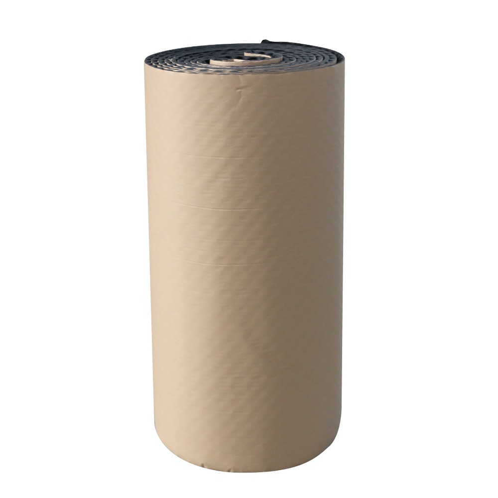 Kraft Self-adhesive Cleaning Double Thermal Insulation Silicone Rubber Foam Sheet for HVAC System