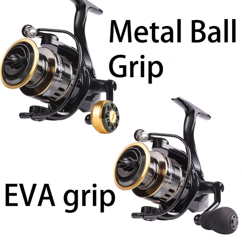 A1 Metal Spool Spinning Fishing Reel 5.2:1 Saltwater Sea Fishing Reel Spinning 10KG Max Drag Carp Rock Boat Surf Fishing Wheel