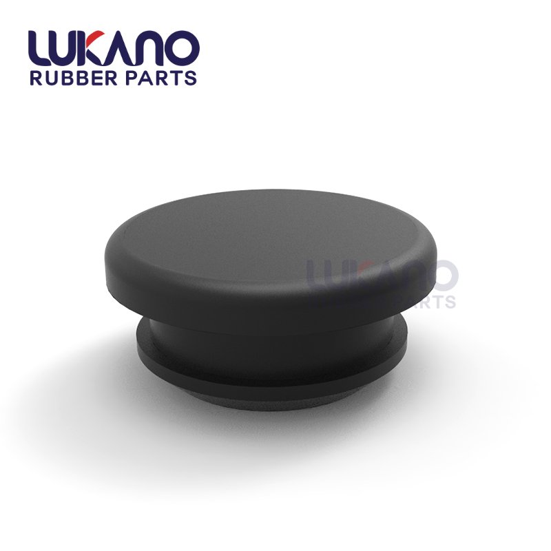 12mm Solid black silicon rubber stopper hole plug