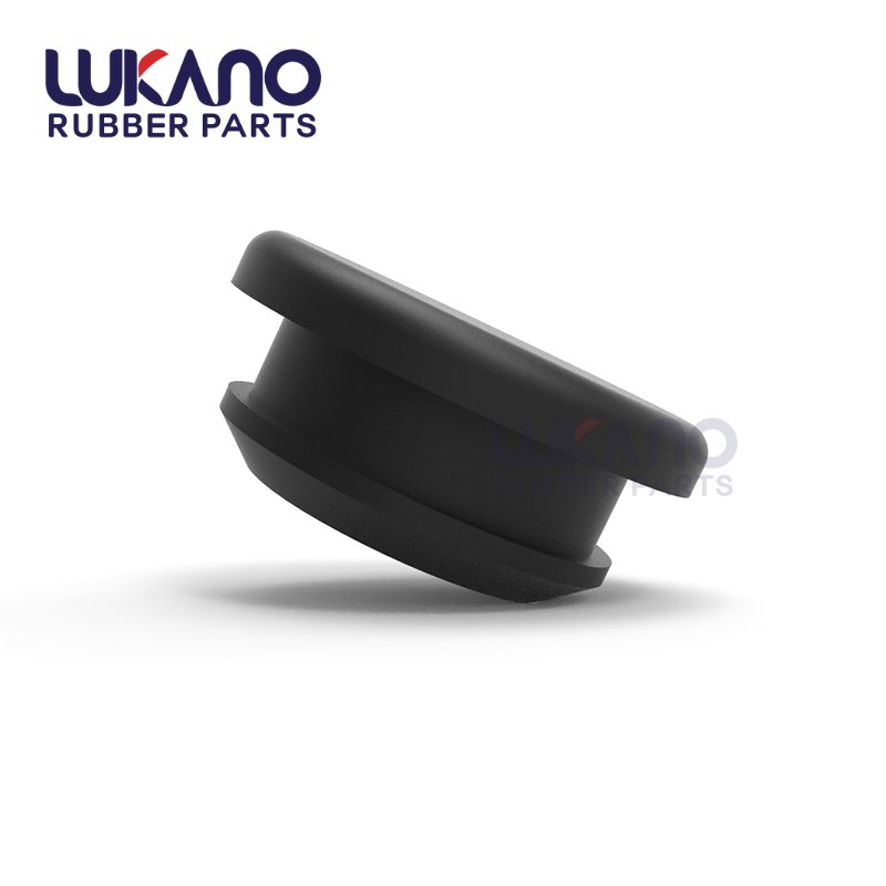 12mm Solid black silicon rubber stopper hole plug