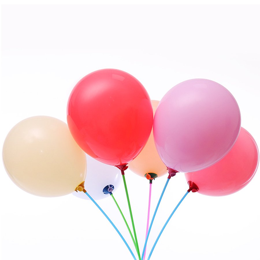 100pcs plastic 32cm 40cm Latex Balloon Stick and cup Macaron Balloons holders Rods Wedding Party balloon stick holder for foil