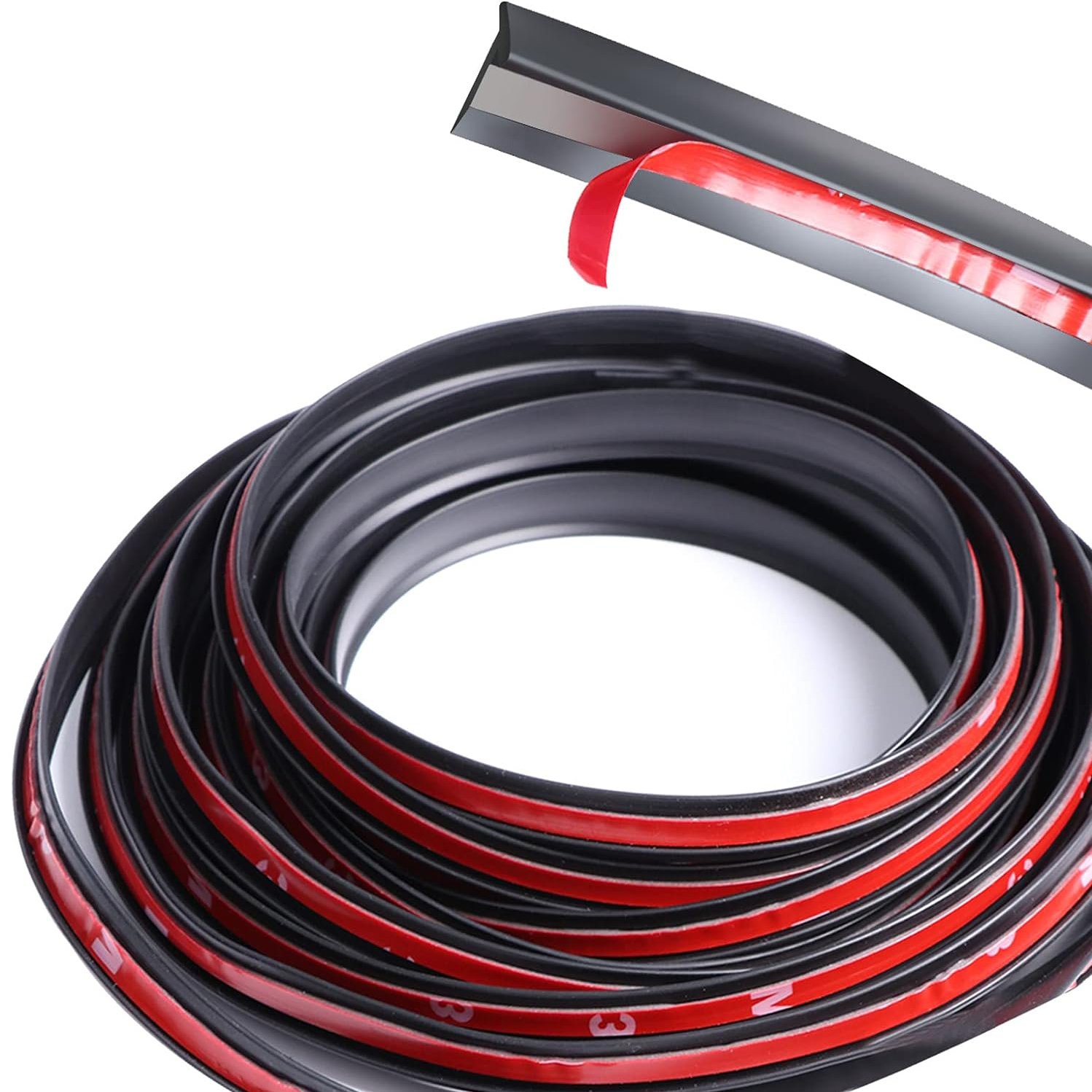 Rubber Weather Seal for Pickups Cap Automotive Weather Stripping Double-Bulb Tailgate Seal