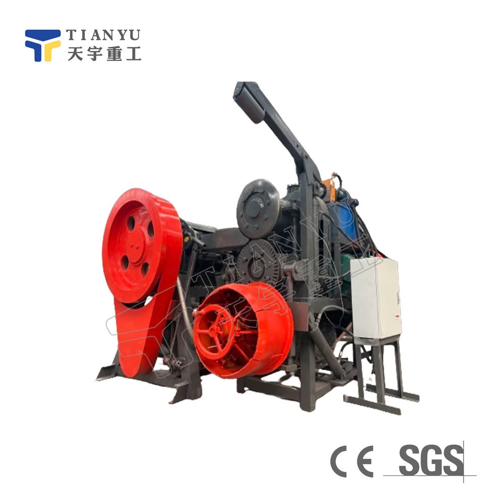 Professional Waste Truck Tire Recycling Machine Tire Strip /Tire Block Cutting Machine
