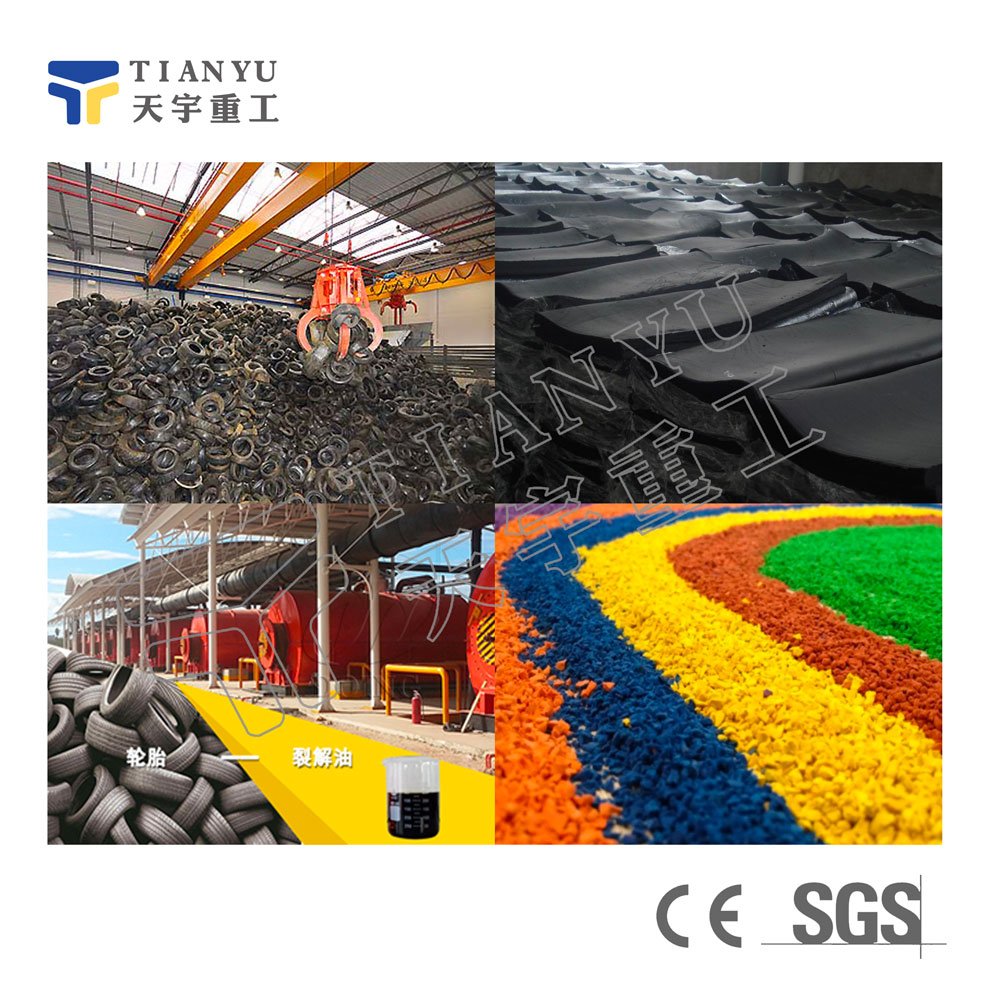 Professional Waste Truck Tire Recycling Machine Tire Strip /Tire Block Cutting Machine