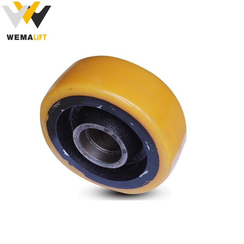 Factory Price 80x70,180x50,200x50mm High Load Capacity Wear-resistant Polyurethane PU Nylon hand pallet truck rubber wheel