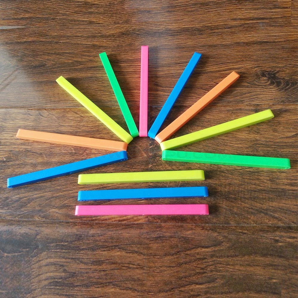 Customized Colorful Flat Bar, Small Tolerance Rods, Pom Nylon Plastic Rod