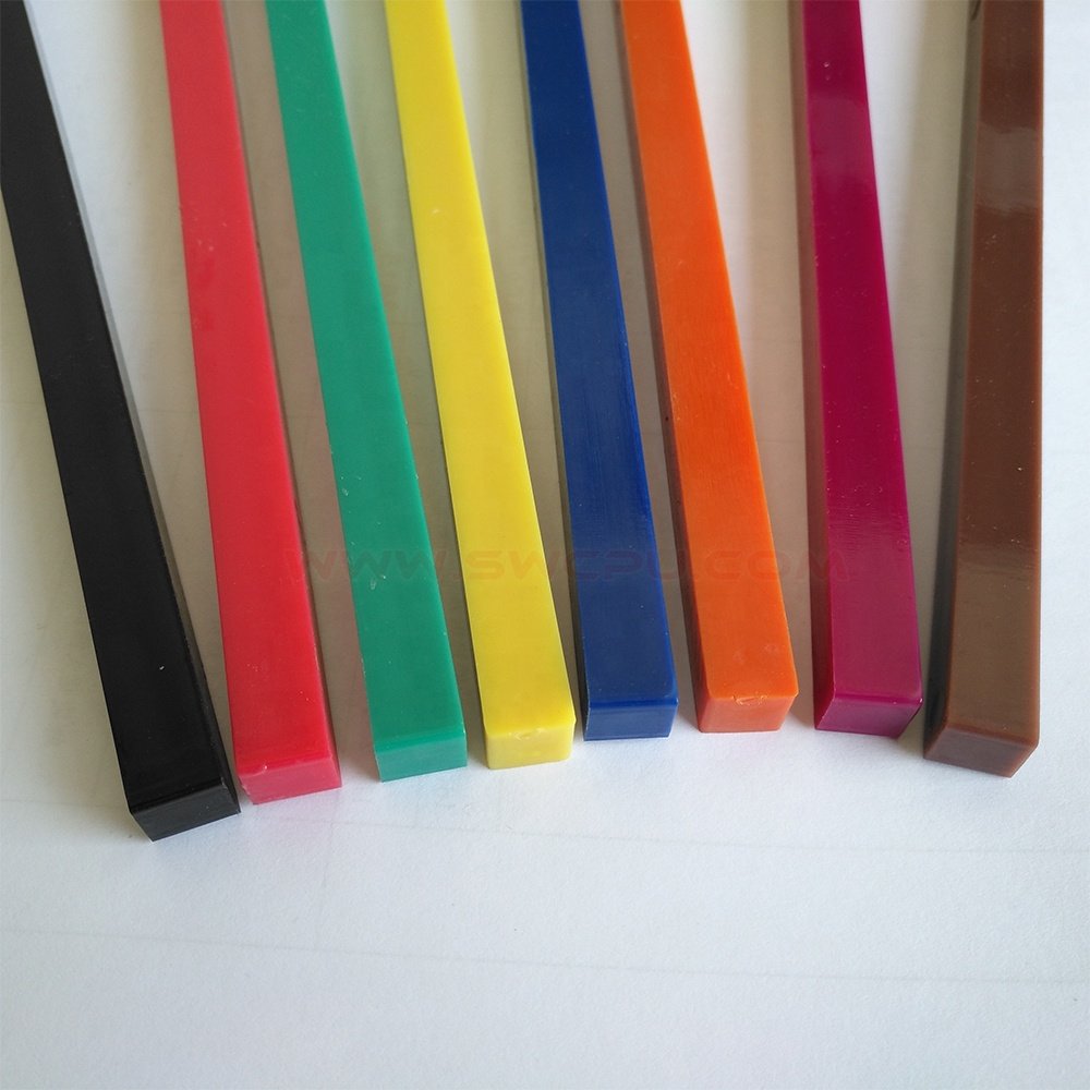 Customized Colorful Flat Bar, Small Tolerance Rods, Pom Nylon Plastic Rod