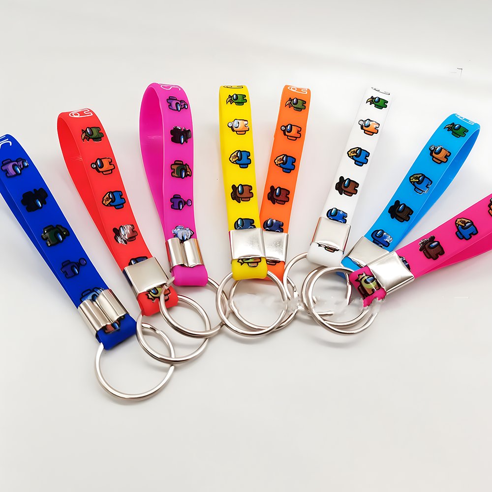 Sport Wristbands Custom Rubber Bracelet Lanyard Keychain Manufacturer China LOW Price Wholesale Band Embossed Printing