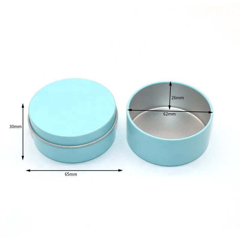 Wholesale Candle Tin Luxury Soy Wax Scented 8Oz Black Candle Tins Wedding Gift Seamless Metal Candle Can Containers