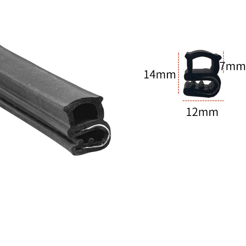 Soundproofing protection car door U-shaped sealing strips top or side bubble rubber strips