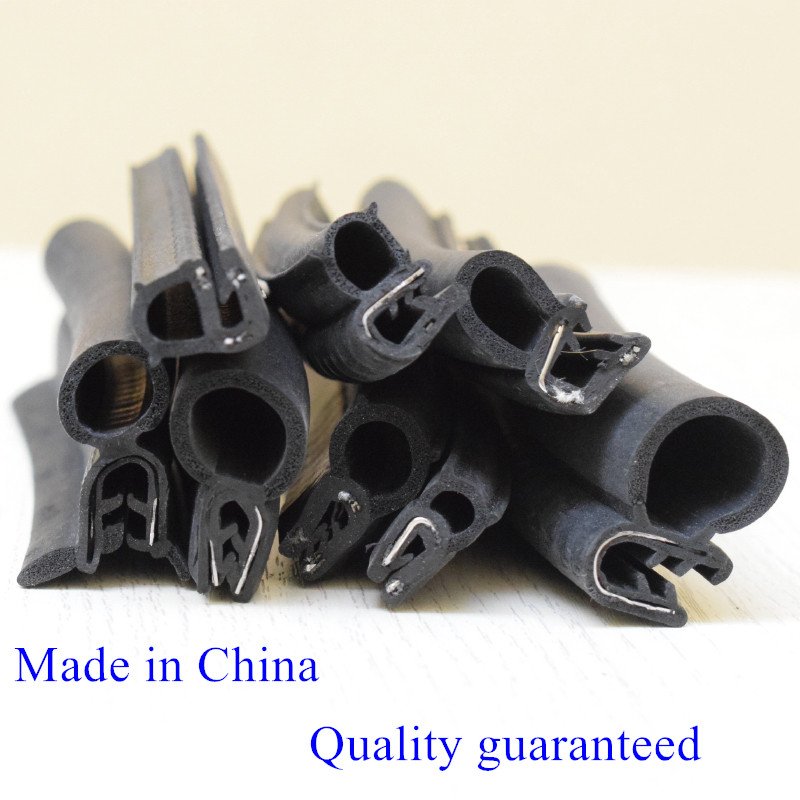 Soundproofing protection car door U-shaped sealing strips top or side bubble rubber strips