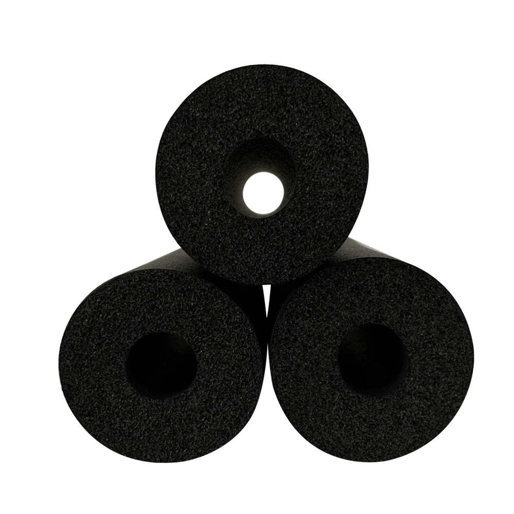 soundproofing rubber foam pipe tubes split air conditioners plastic tube sponge for air conditioning with low cost