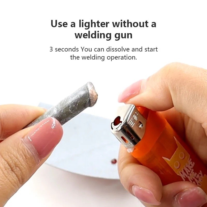 Lighter can be used universal welding rod repair copper iron aluminum stainless steel water tank plastic pipe welding tool