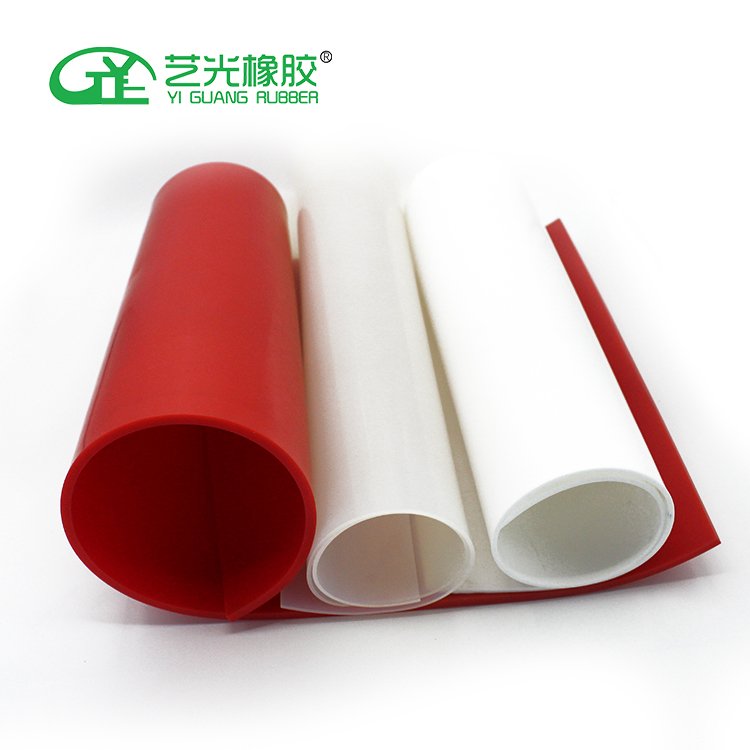 Customized size silicon rubber pad thickness 5 mm High temperature resistance silicone rubber sheet for food machine