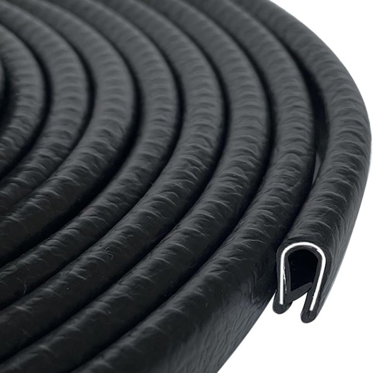 U shape steel strip soundproofing anti scratch pvc seal saloon car edge protection