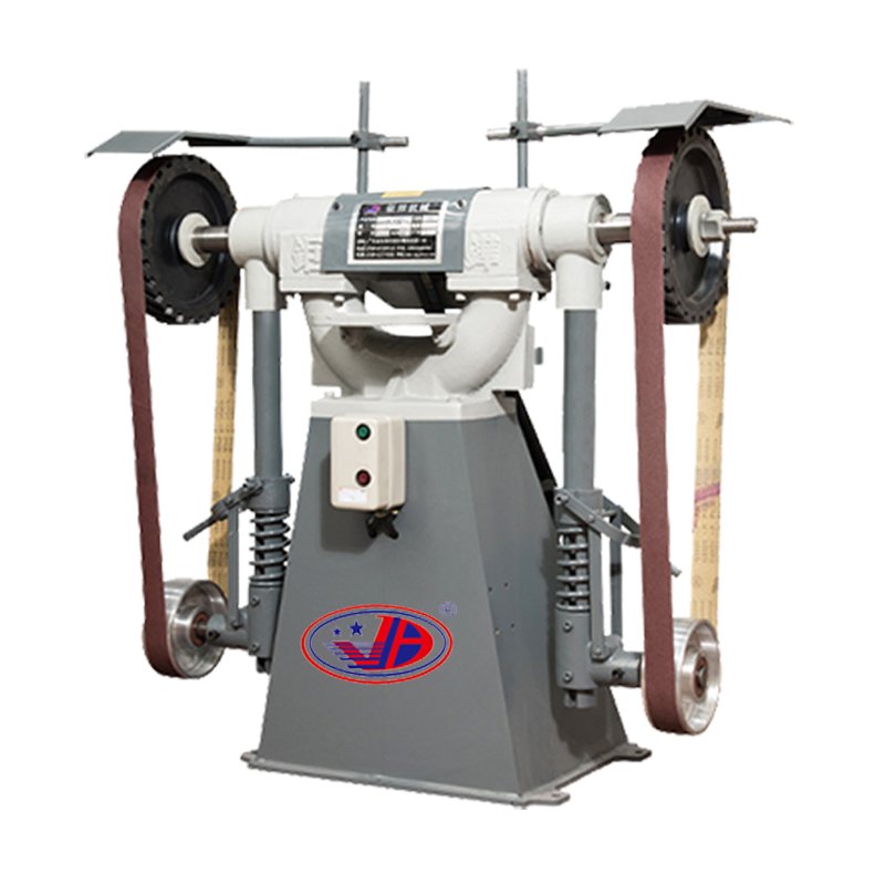 Hand operate metal double burring belt sander polishing machine for metal