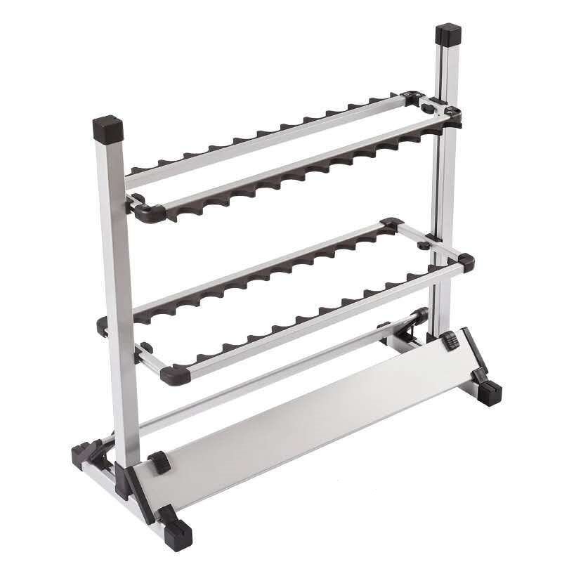 12 Hole 24 Hole 45*25*7cm 75*25*7cm Aluminum Fishing Rod Display Rack 3 Colors Fishing Rod Holder