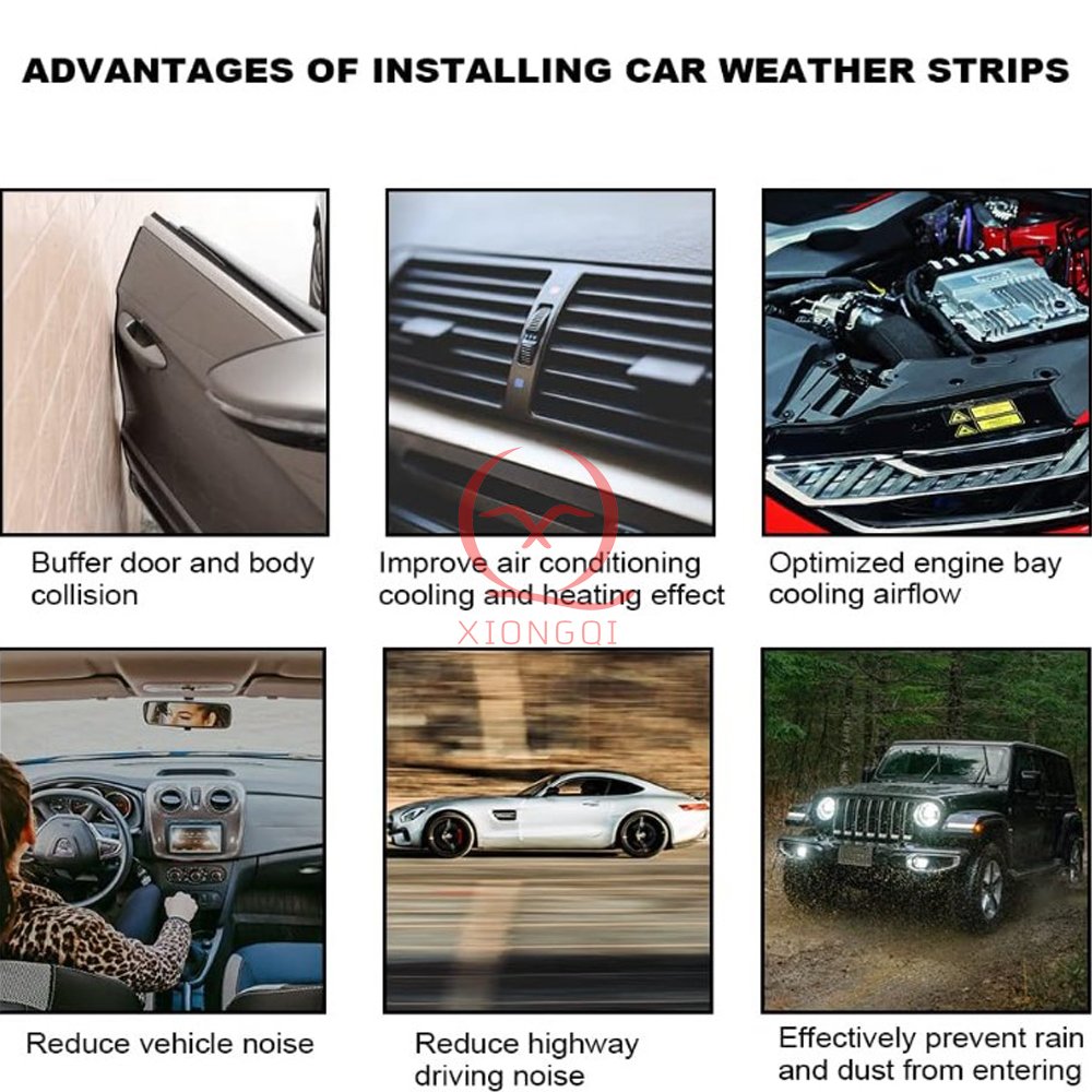 Wholesale Weather Stripping with Bulb Car Door Rubber Seal Strip Automotive window rubber strip