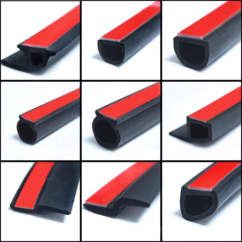 Self Adhesive Automotive Rubber Seal Strip Weatherstrip For Car Window Door Edge