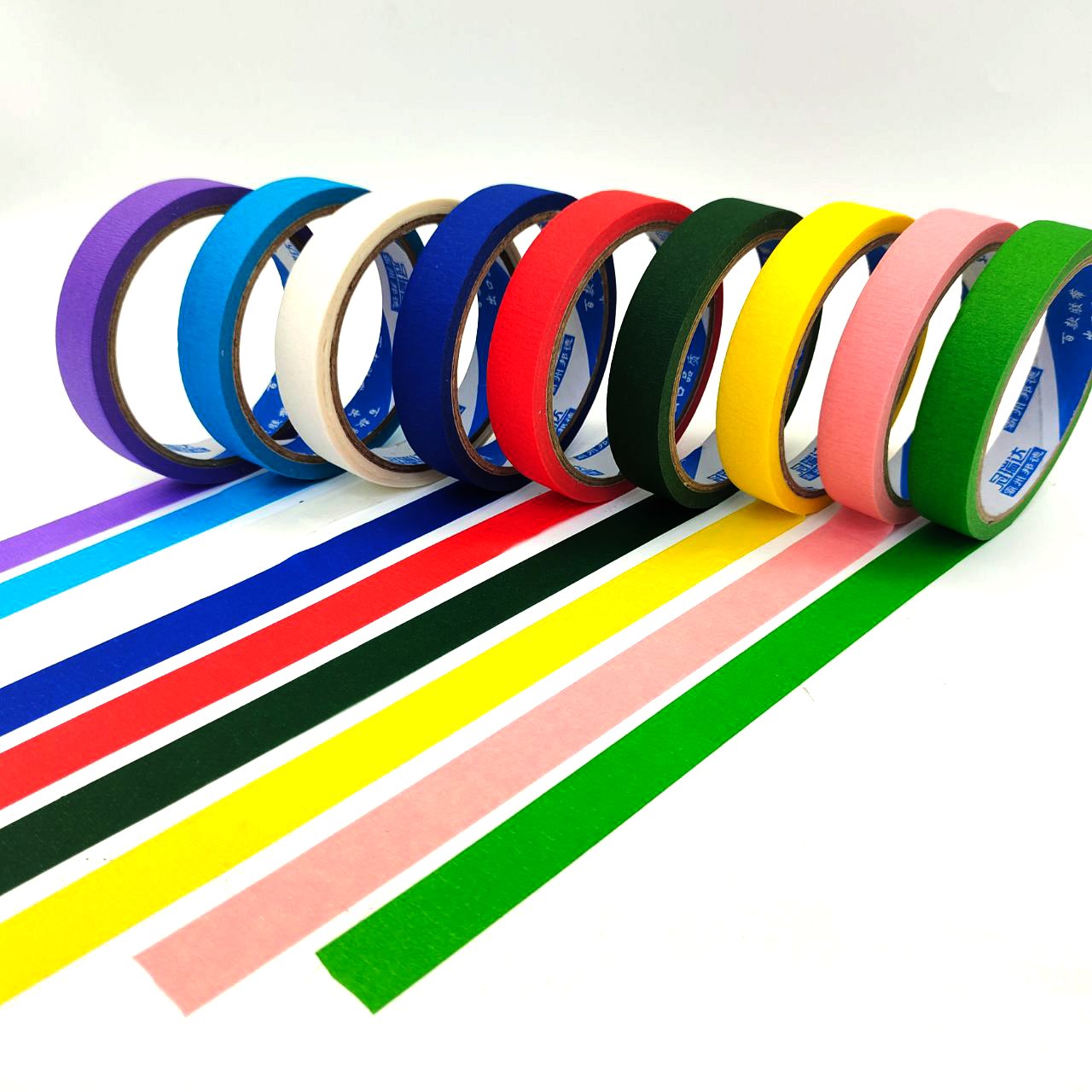 Automotive Refinish Colorful Painter UV Paper Masking Tape 48mm High Performance Rubber adhesive Masking Tape