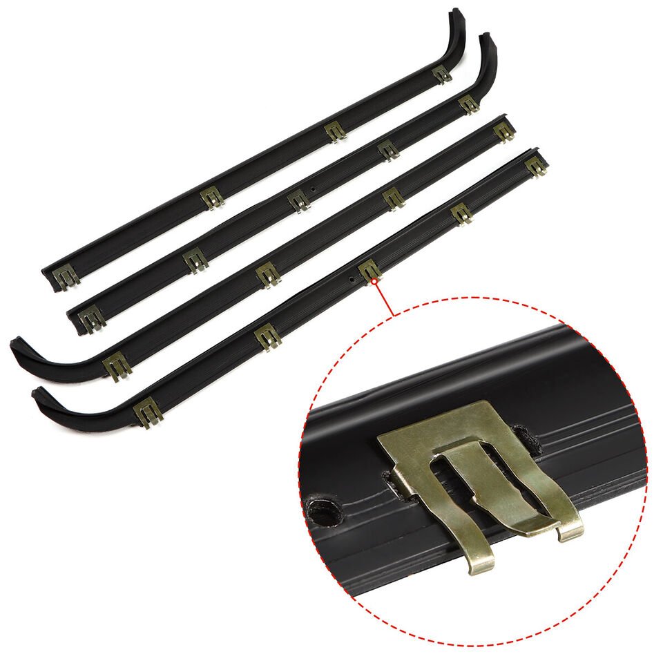 1987-1997 Ford F150 F250 F350 Pickup Weatherstrip Outer Seal Trim Automotive Window Belt Molding Rubber