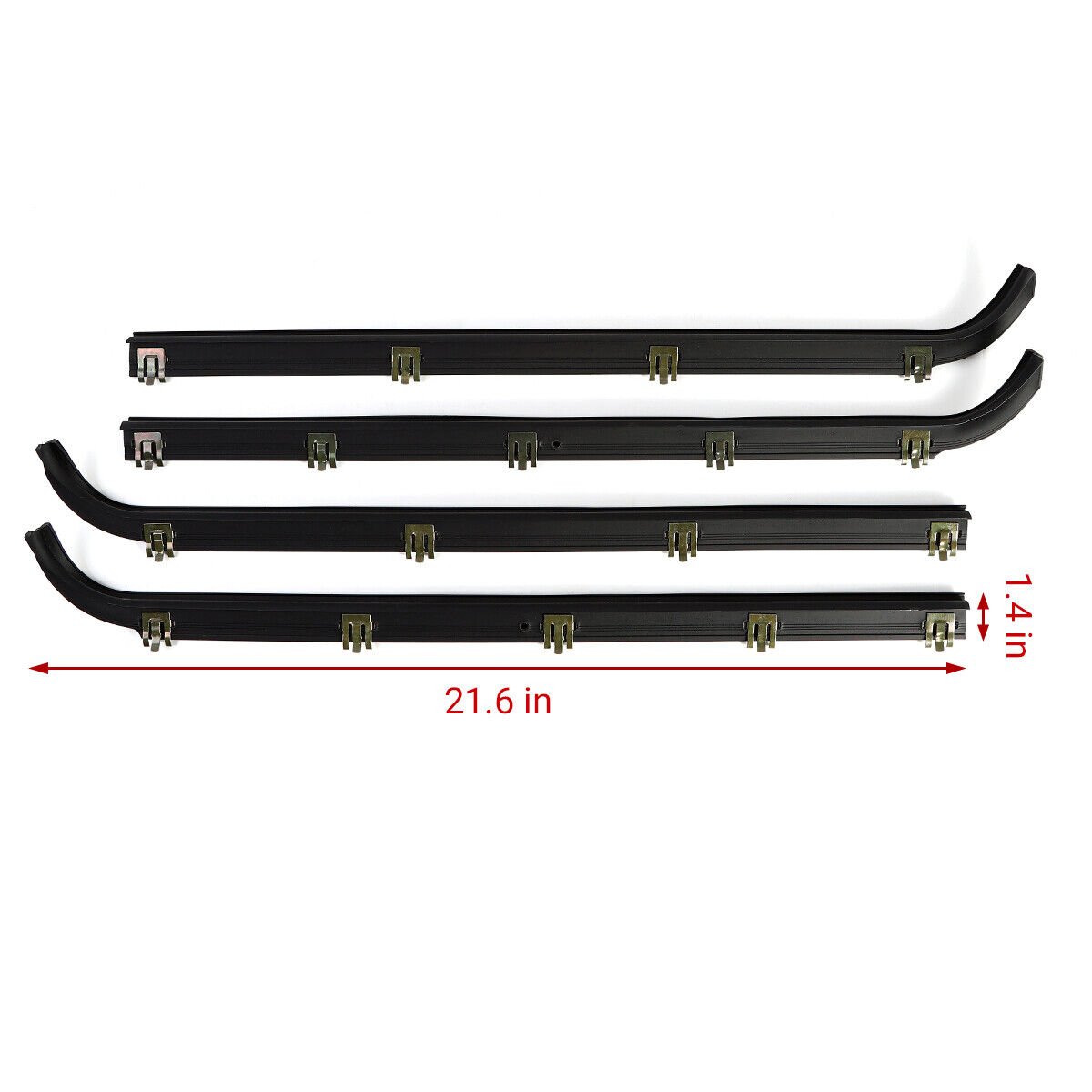 1987-1997 Ford F150 F250 F350 Pickup Weatherstrip Outer Seal Trim Automotive Window Belt Molding Rubber