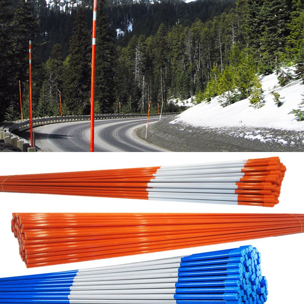 Hot sell reflective FRP driveway marker fiberglass plow snow stake