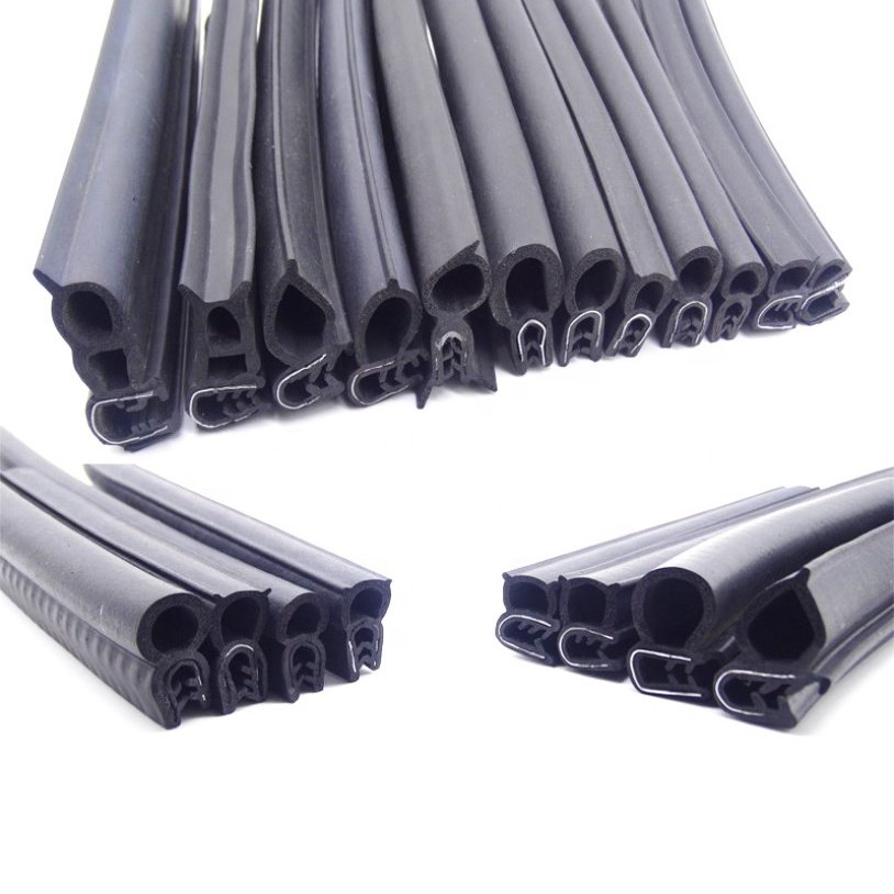 Automotive Top Bubble Rubber Co-Extrusion Seals with Clamping Steel Strip/Side Seal with Sponge Bulb Rubber Weatherstrip