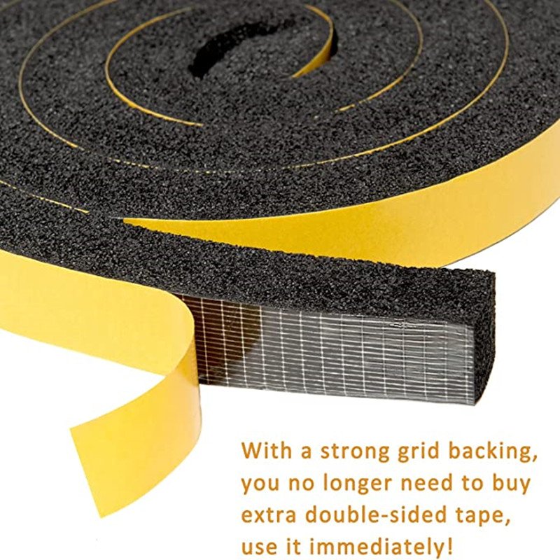 High Quantity Weatherstrip Windows Doors House Soundproofing Windproof Dustproof Stronger Stickness Foam rubber Seal Strip