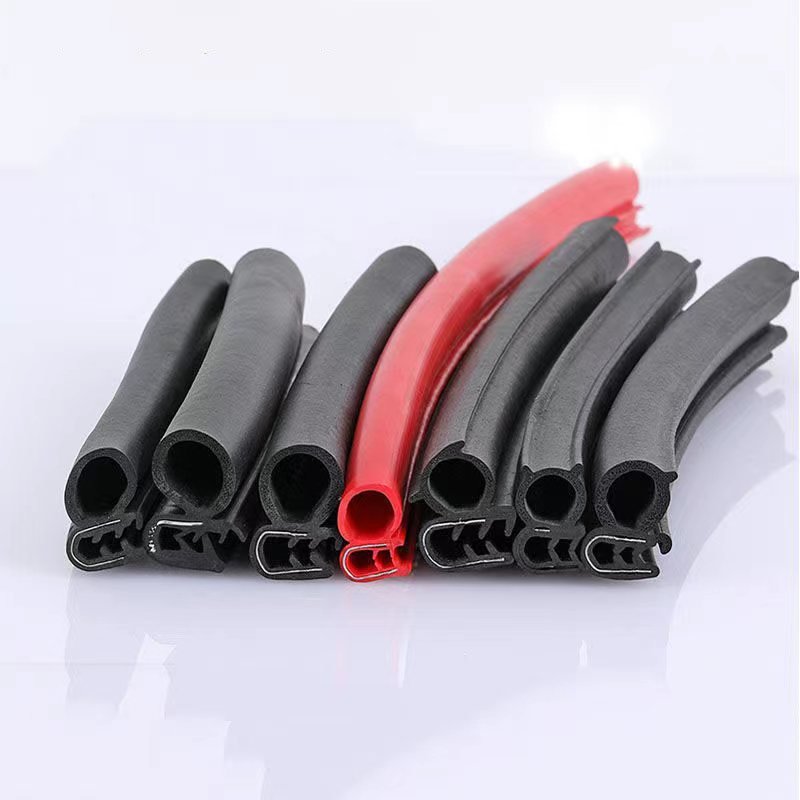 Soundproofing protection car door U-shaped sealing strips top or side bubble rubber strips