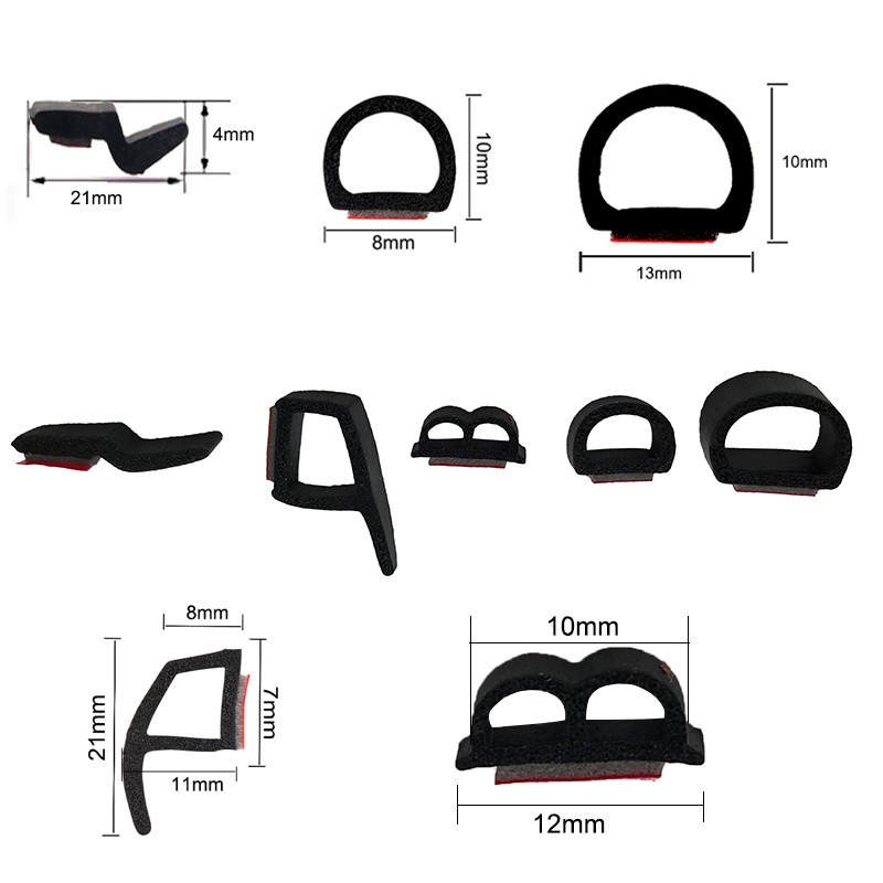 epdm rubber containing steel Auto car door edge protection rubber sealing strip for automotive u shape edge trim
