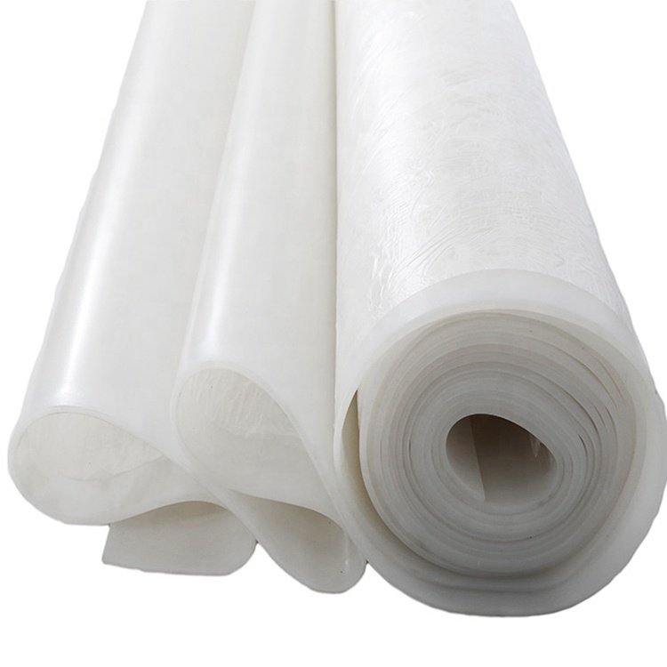 0.5mm 1mm 2mm 3mm soft touch thin food grade heat insulation resistant white transparent gel sheet rolls silicone rubber sheet