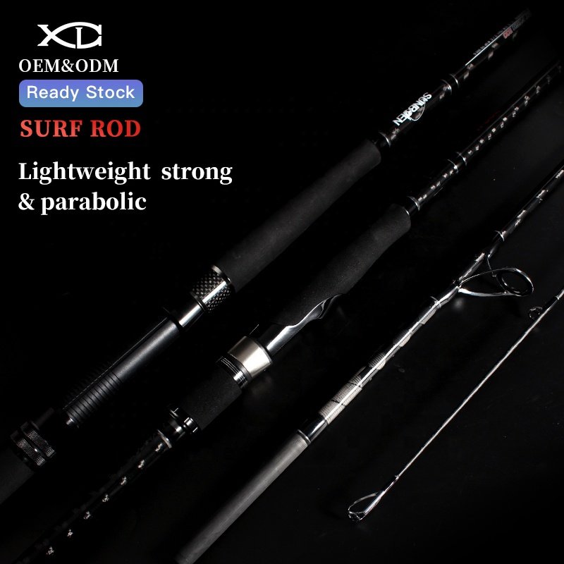 XDL in stock 3M 9.84ft 2 Sections SIC GUIDE plastic reel seat for big fish surf fishing custom lure rod salt water fishing rod