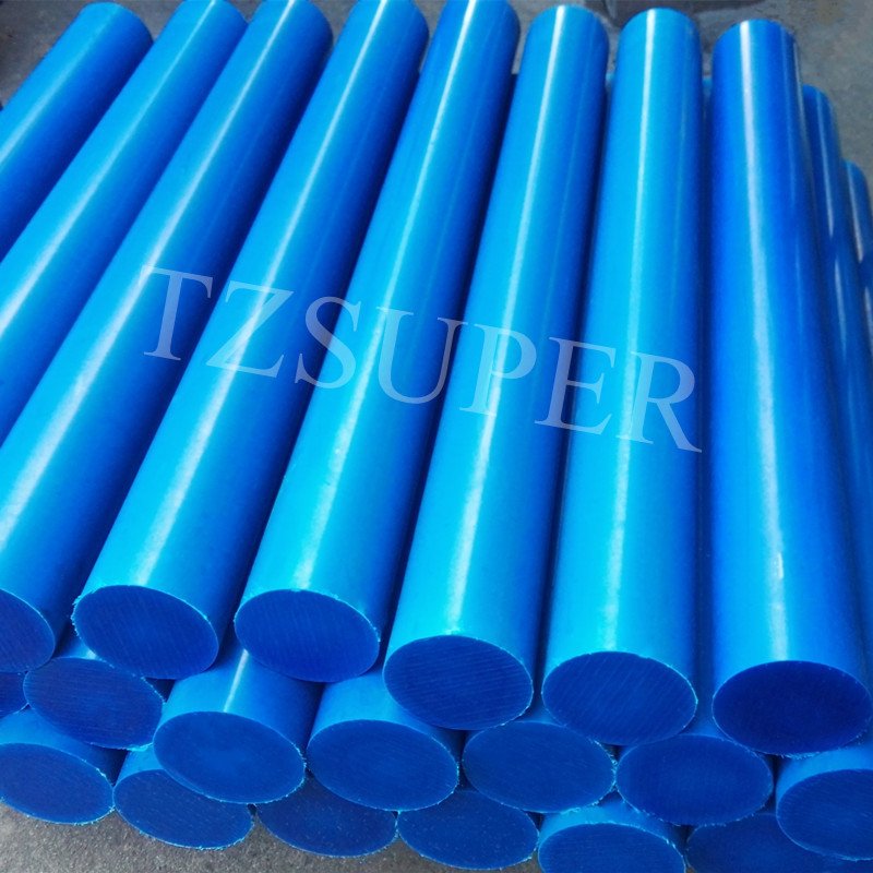 Manufactory Price Blue Color Industrial Use Cast Nylon Rod