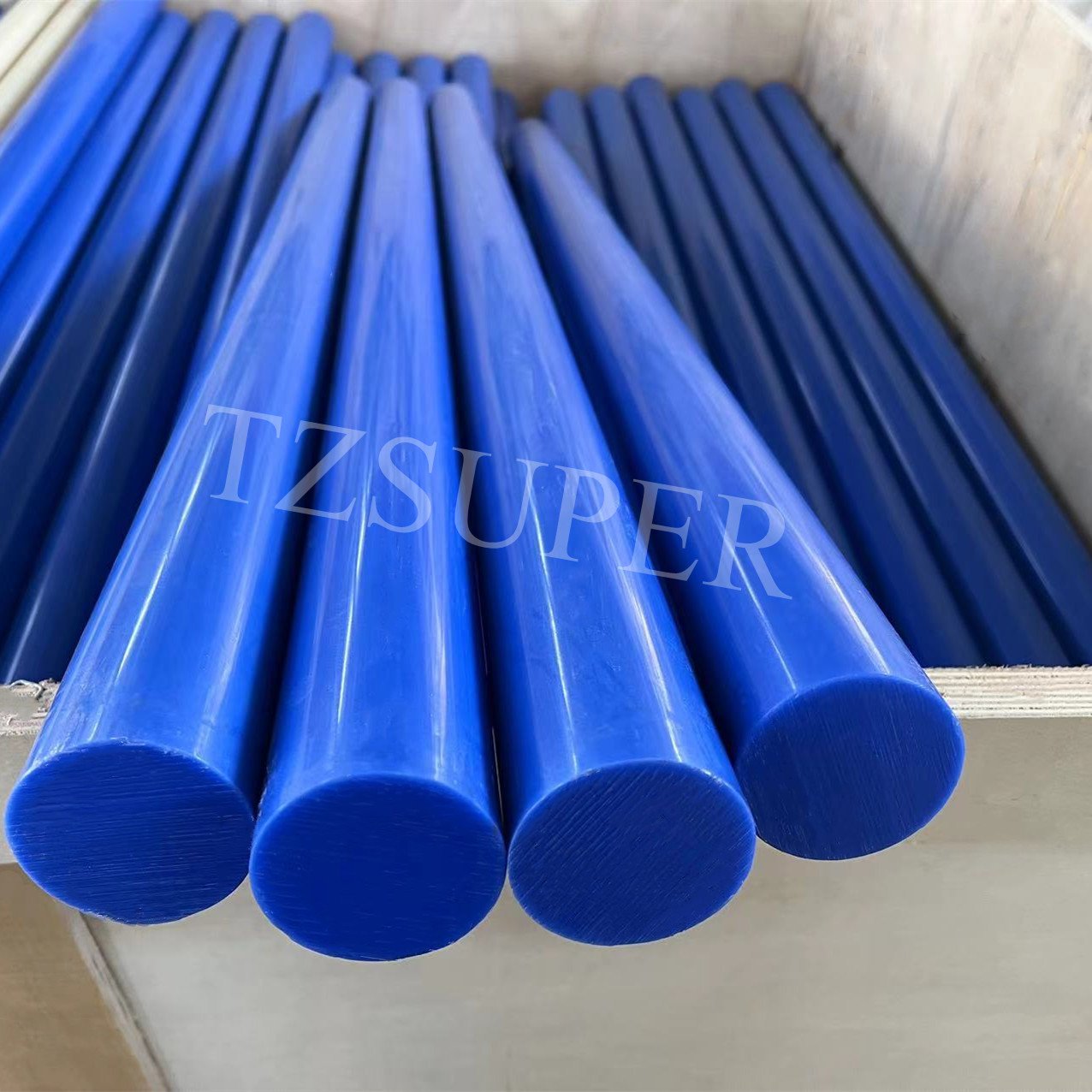 Manufactory Price Blue Color Industrial Use Cast Nylon Rod