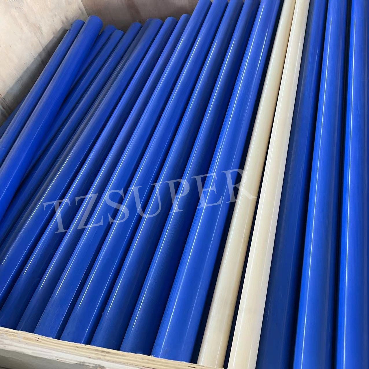 Manufactory Price Blue Color Industrial Use Cast Nylon Rod