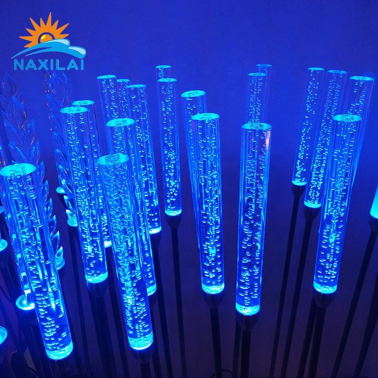 Naxilai Hot Sale Bubble Plexi-glass Rod Clear Plastic Bubble Rod Transparent Acrylic Pmma Rod for Bar Light