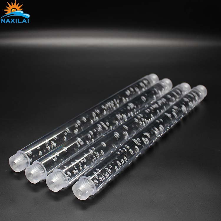 Naxilai Hot Sale Bubble Plexi-glass Rod Clear Plastic Bubble Rod Transparent Acrylic Pmma Rod for Bar Light