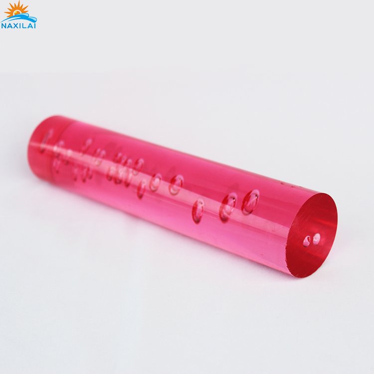 Naxilai Hot Sale Bubble Plexi-glass Rod Clear Plastic Bubble Rod Transparent Acrylic Pmma Rod for Bar Light