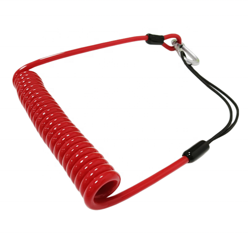 C-PIN Fishing Elastic Lanyards,Retractable Fishing Lanyard Coiled Lanyard For Fishing Rods and Boating Paddles