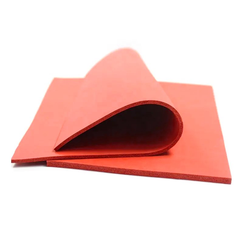 Custom design mold factory selling red uniform foamed foam sheet foam rubber moulding