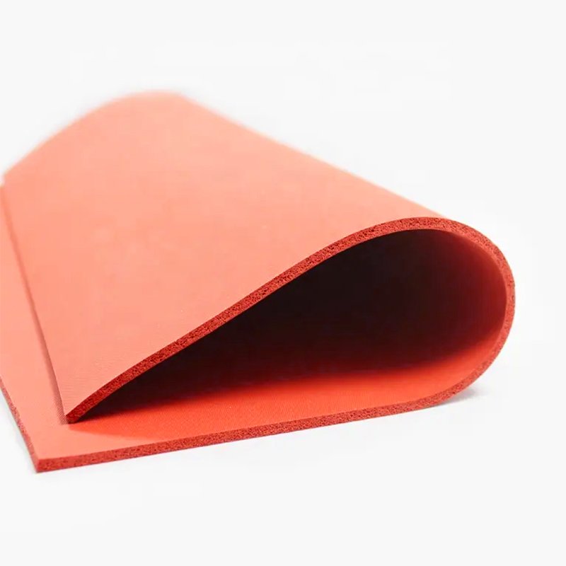 Custom design mold factory selling red uniform foamed foam sheet foam rubber moulding