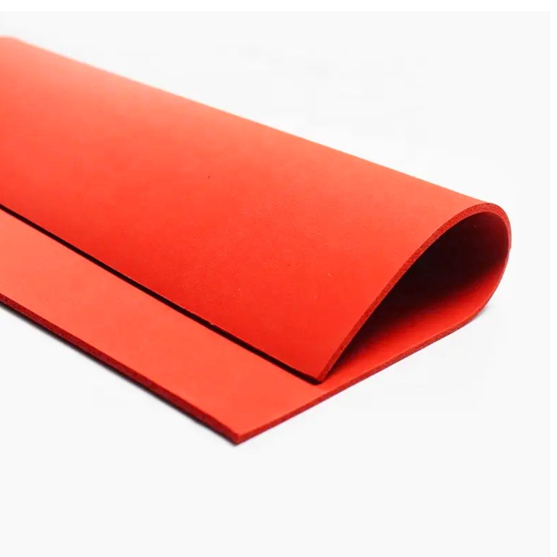 Custom design mold factory selling red uniform foamed foam sheet foam rubber moulding