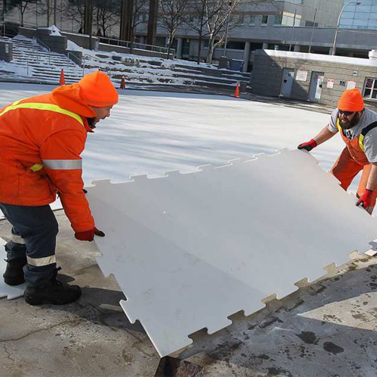 Custom UHMWPE Synthetic Ice Rink Tiles Outdoor Mobile portable artificial ice skate board sheet
