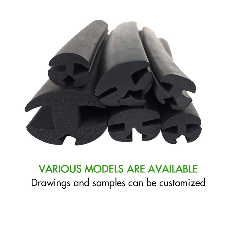 Automotive windscreen EPDM rubber extrusion car door glass outer rubber sealing strip