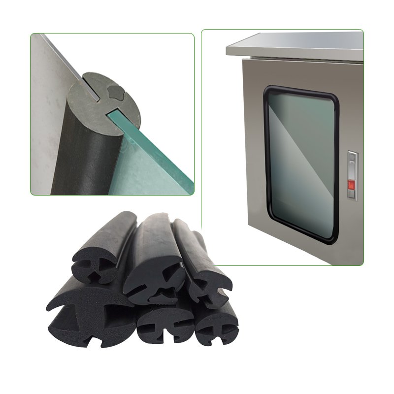 Automotive windscreen EPDM rubber extrusion car door glass outer rubber sealing strip
