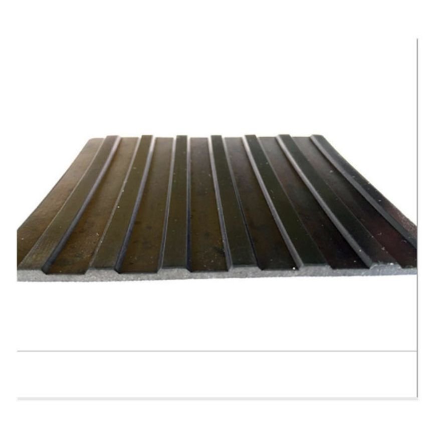 Waterproof Warehouse Workshop Anti Slip Wide Ribbed Rubber Sheet Flooring