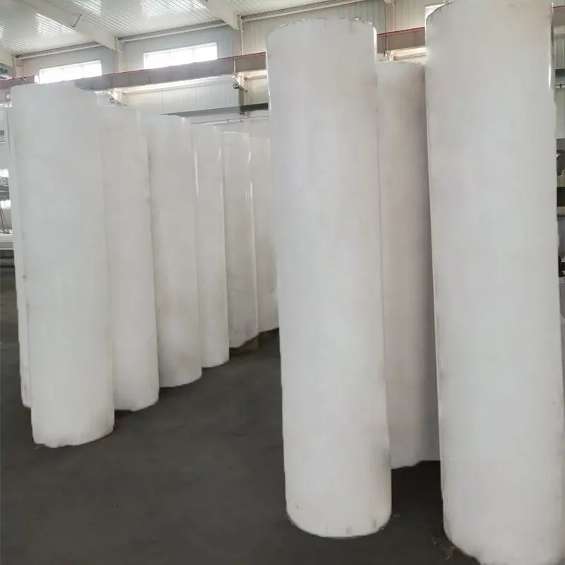 High Hardness Full Size Plastic Wear Resistance Uhmwpe Plastics Rod White Uhmwpe Plastic Bar Rod For Supply