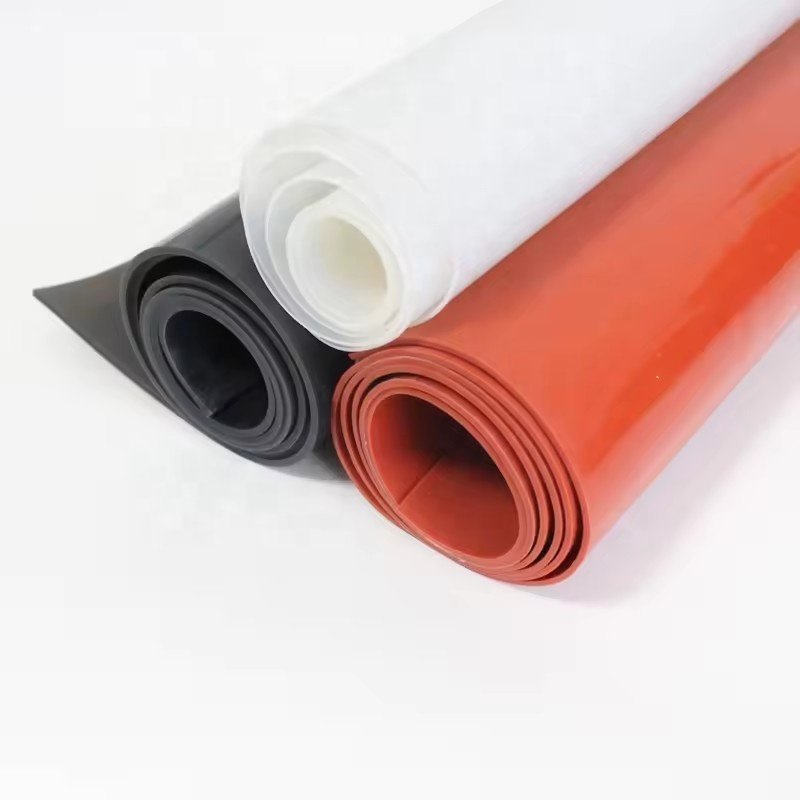Transparent Silicone Rubber Sheet Silicone Latex Rubber Sheeting with Rolls Packed