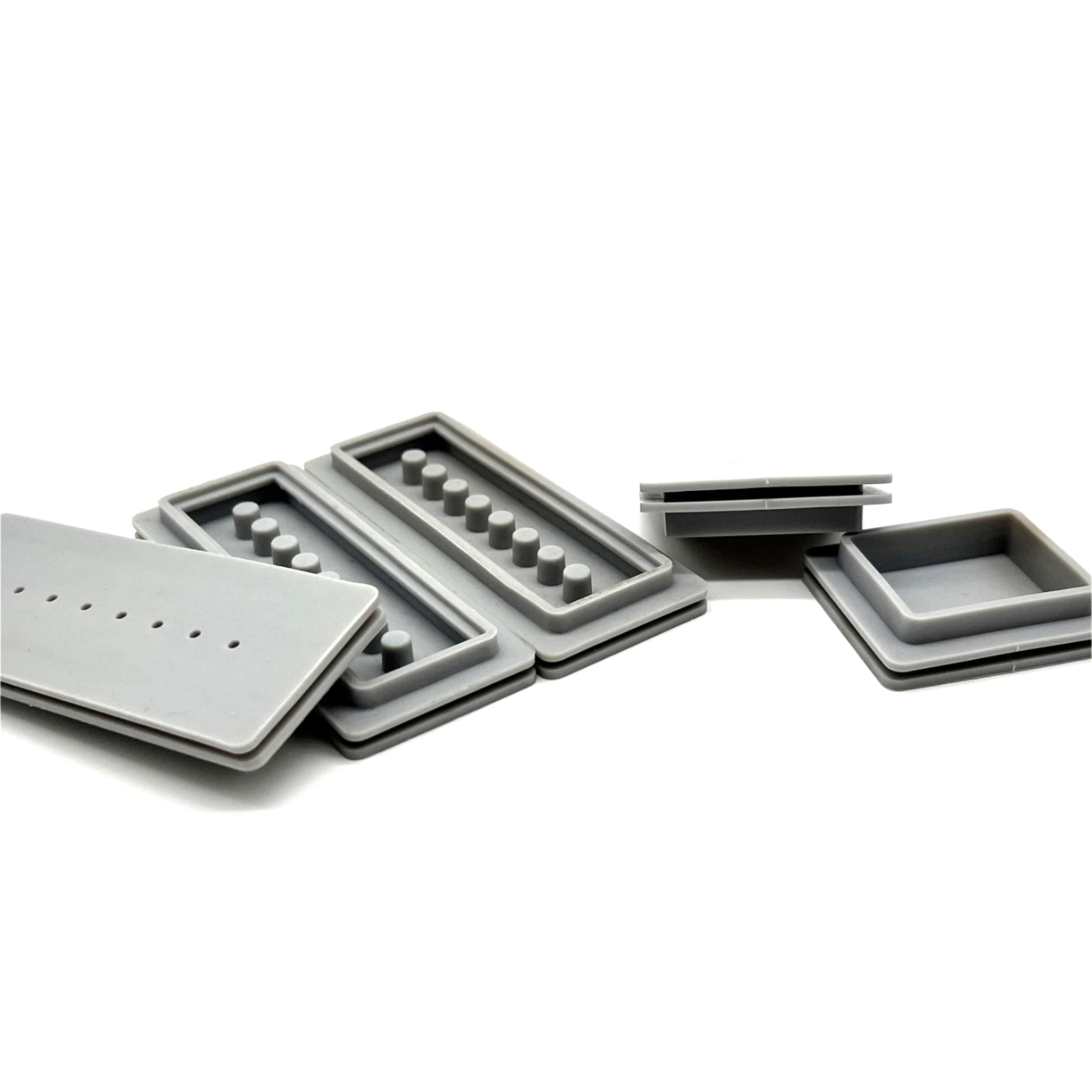 Customized liquid formed silicone shaped parts shock-absorbing pads for rubber product molding